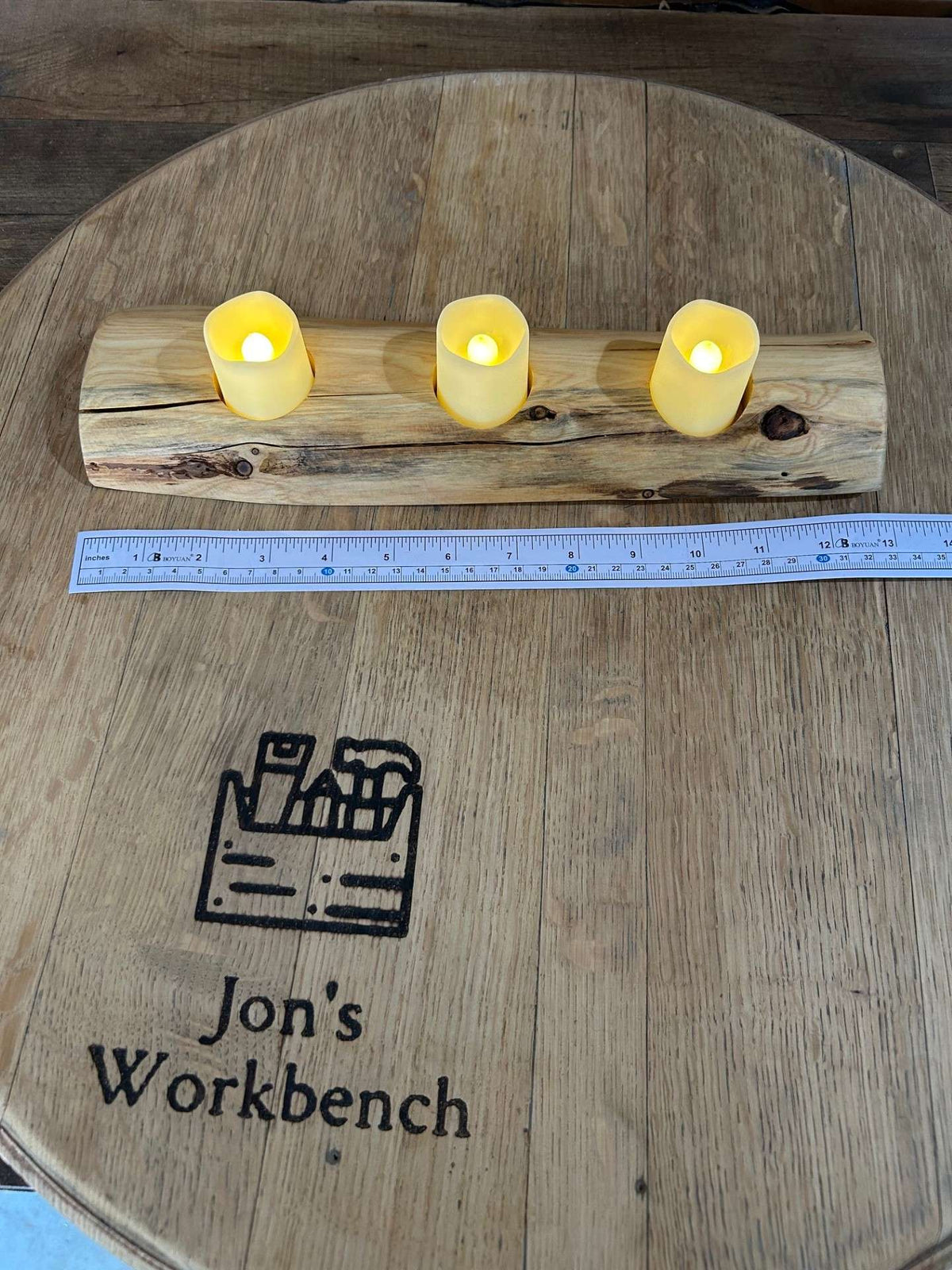 Candle/Tea Light Holder in Red Cedar