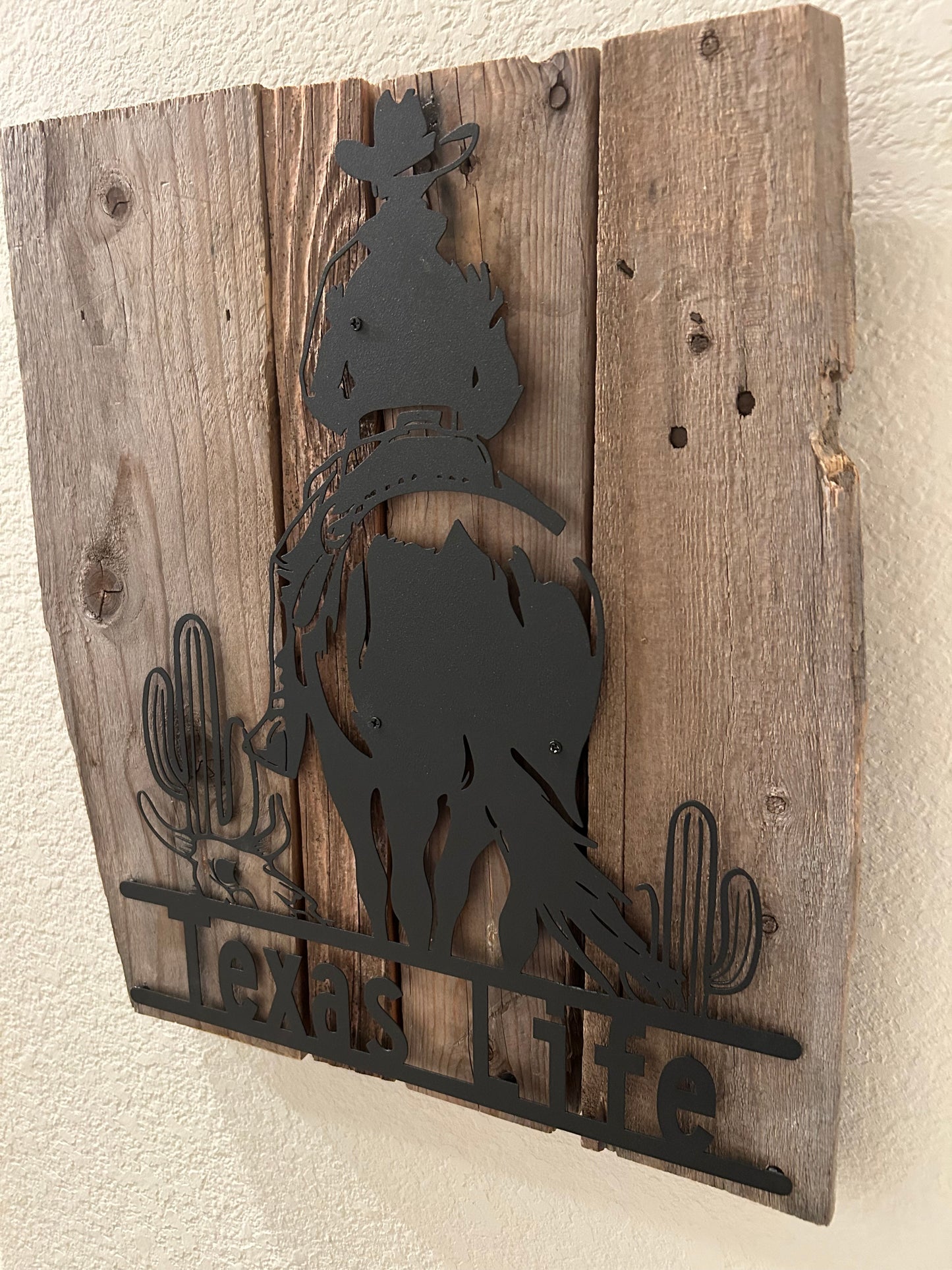 Texas Life on Barn Board