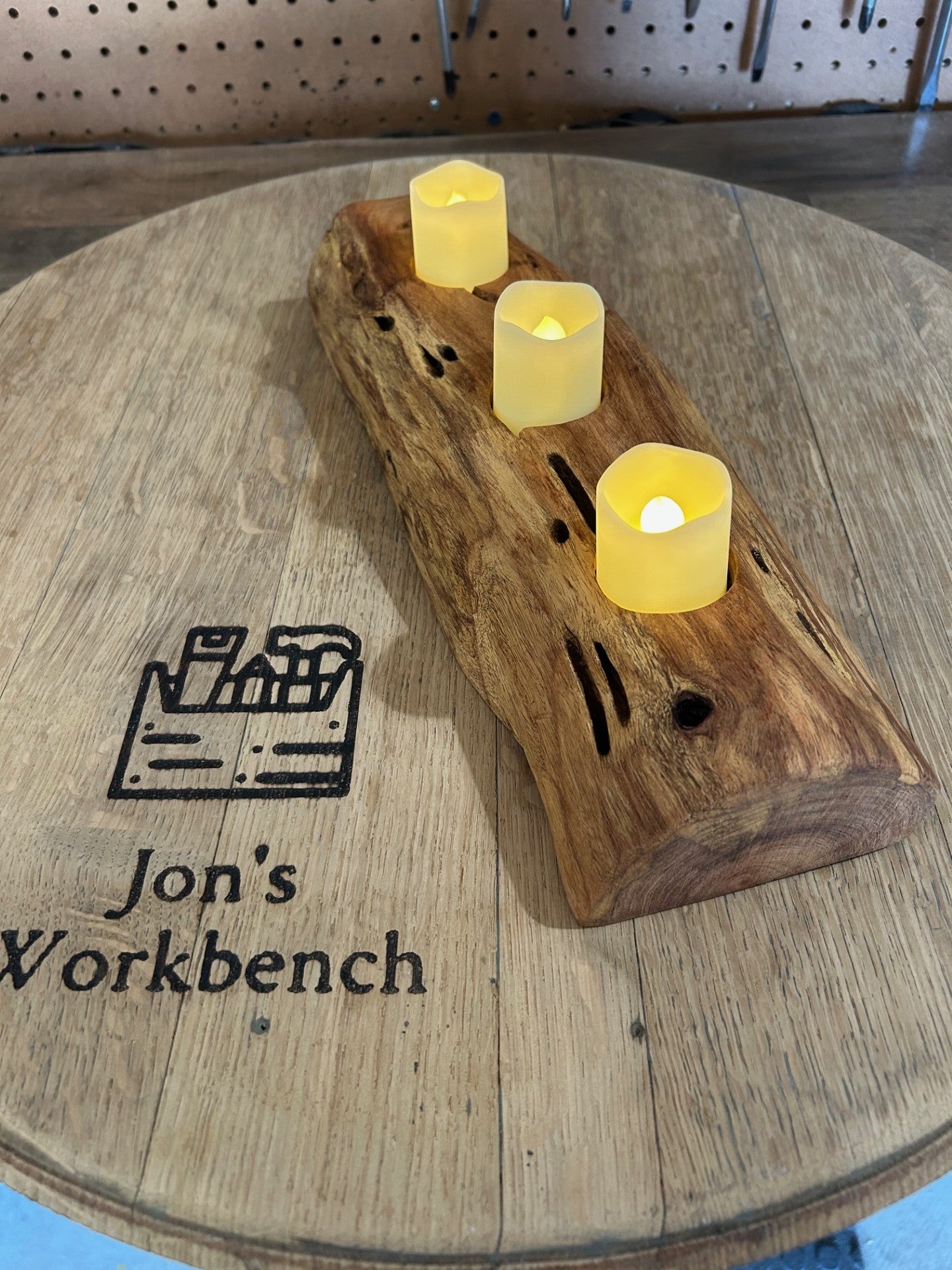 Candle/Tea Light Holder in Red Cedar