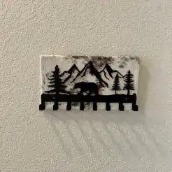 Bear Mountain Scene Key/Lanyard Holder
