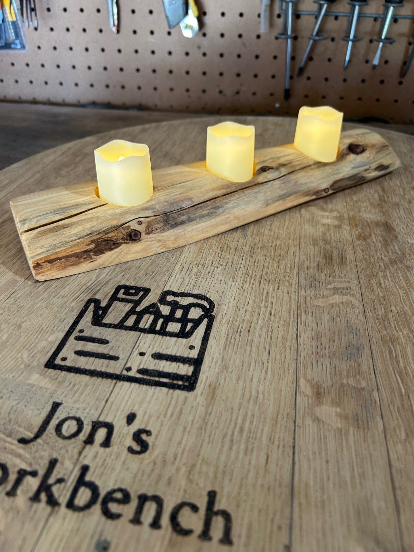 Candle/Tea Light Holder in Red Cedar