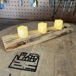 Candle/Tea Light Holder in Red Cedar