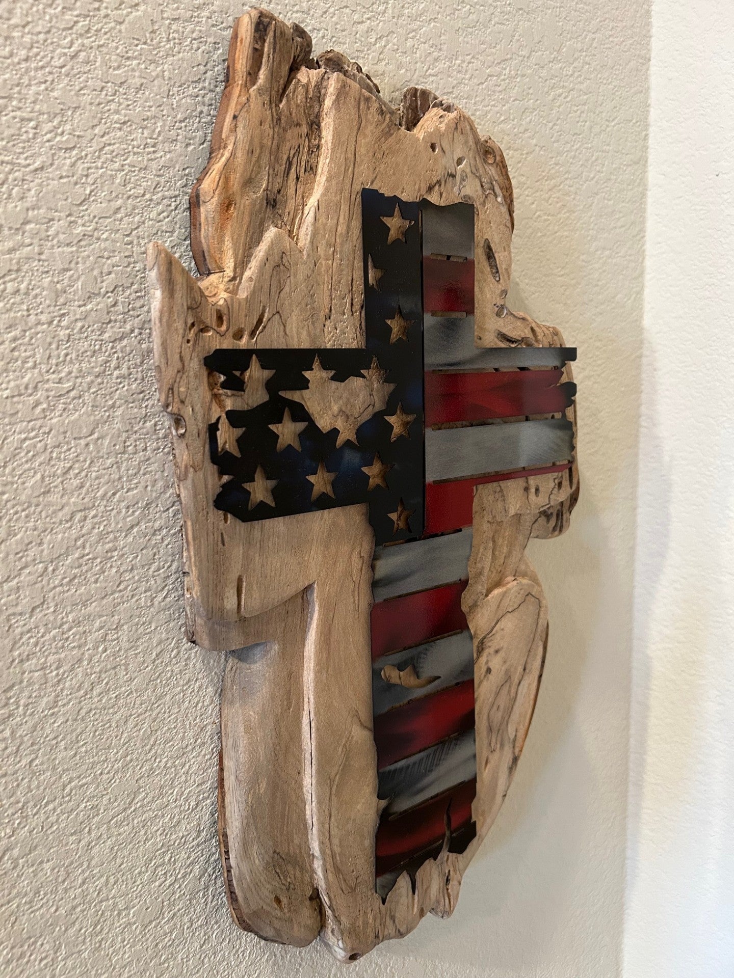 Stars and Stripes on Spalted Cedar