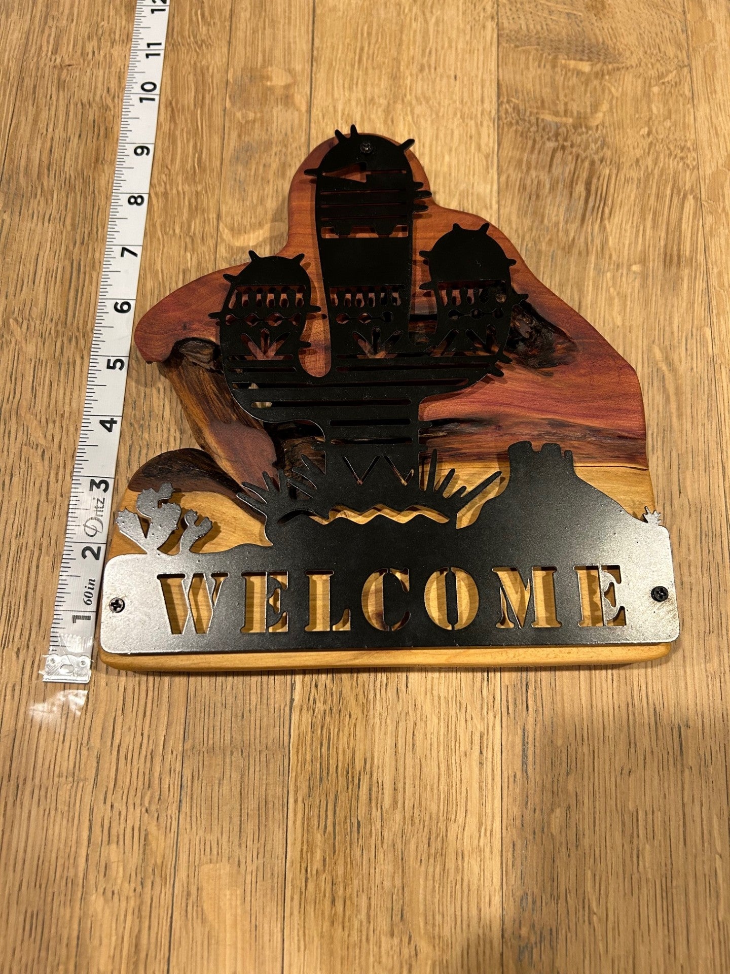 Southwest Welcome Sign - Cacti on Cedar