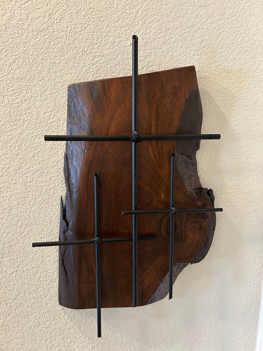 Three Crosses on Walnut