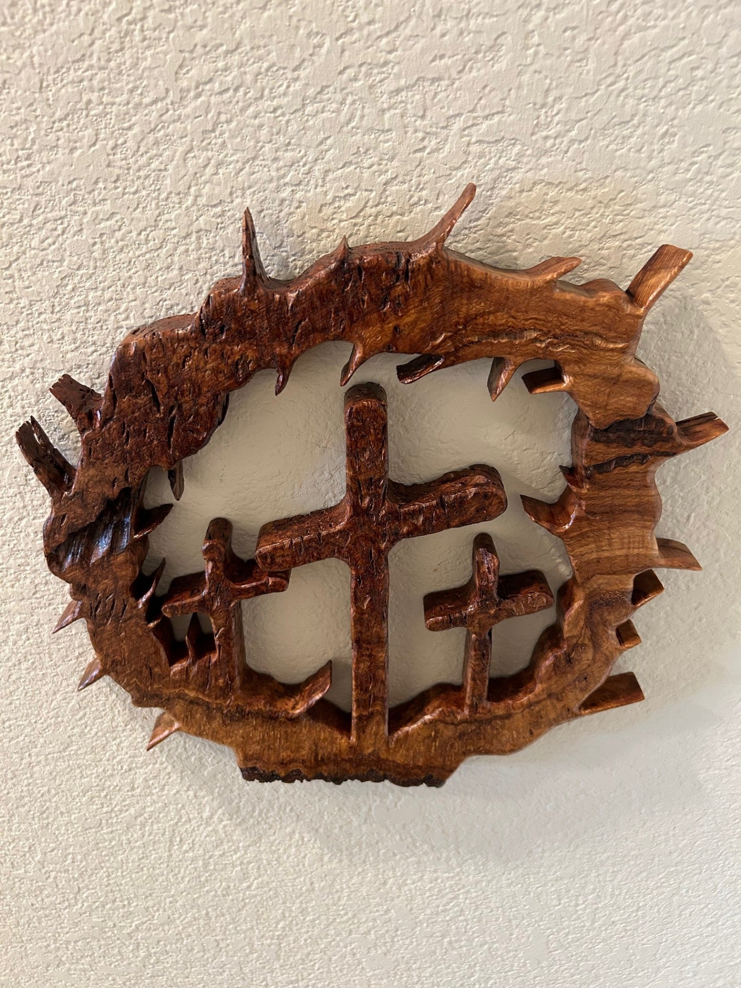 Three Crosses in Spalted Maple