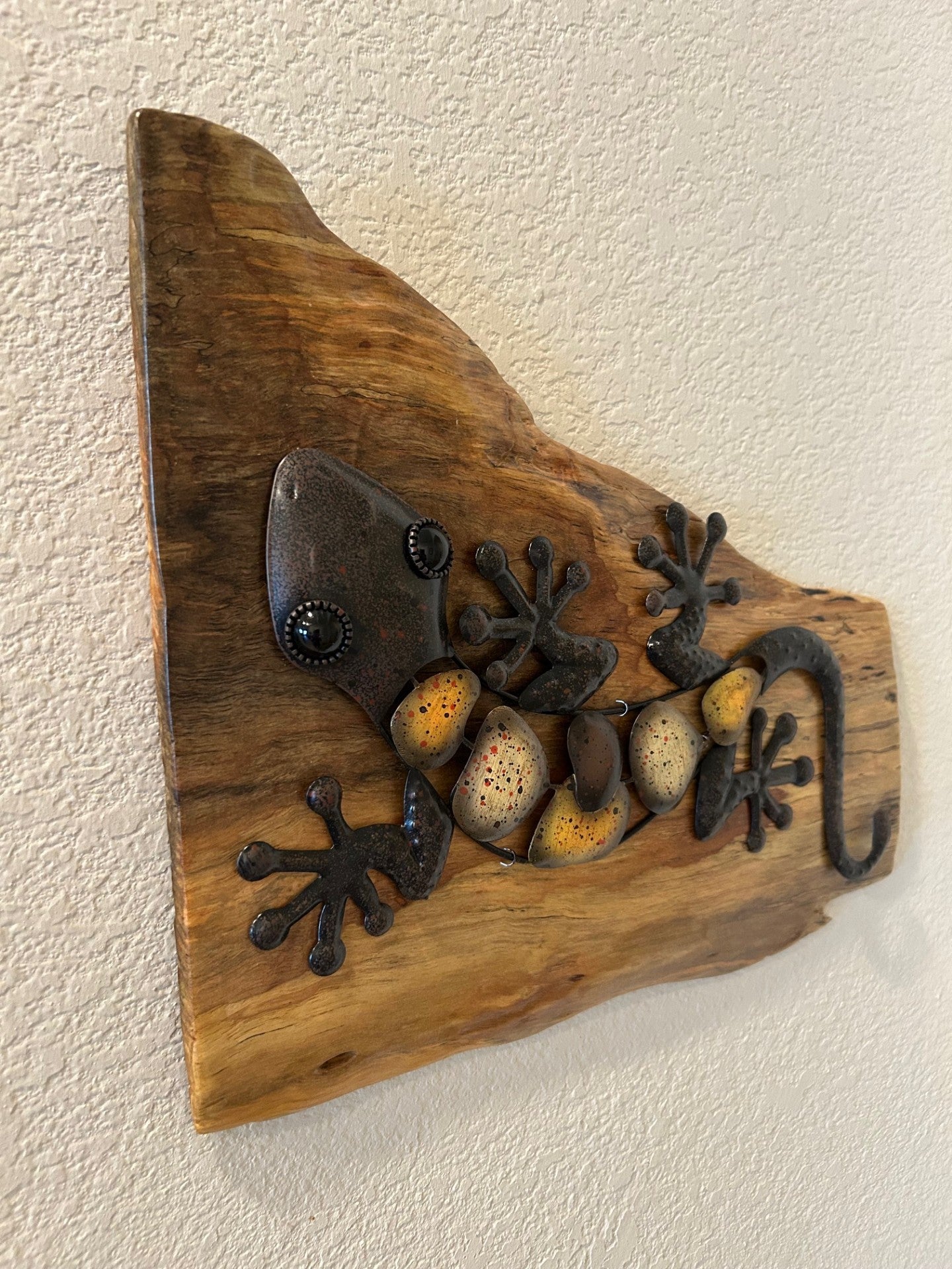 Lizard on Spalted Live Edge Maple