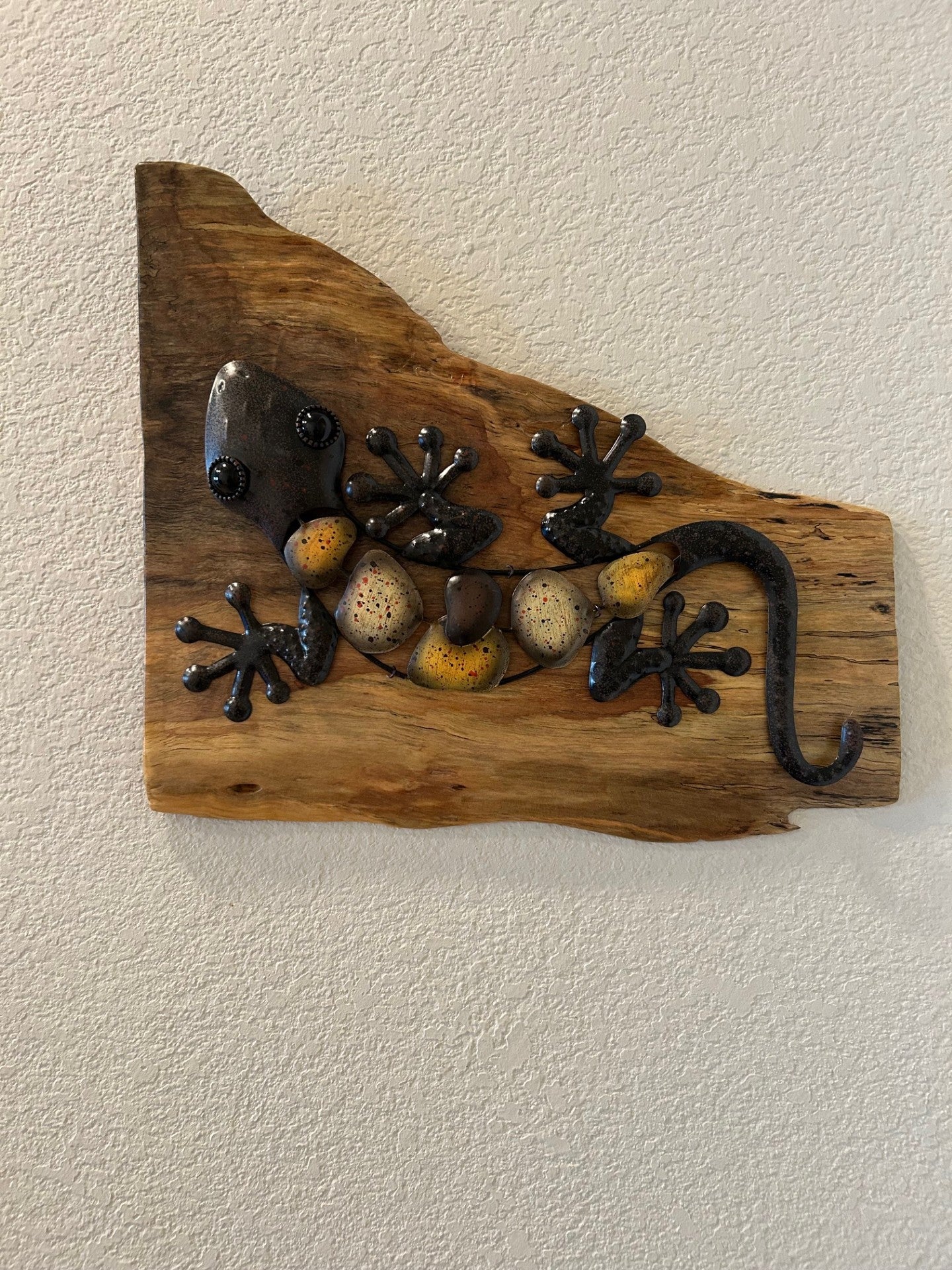 Lizard on Spalted Live Edge Maple