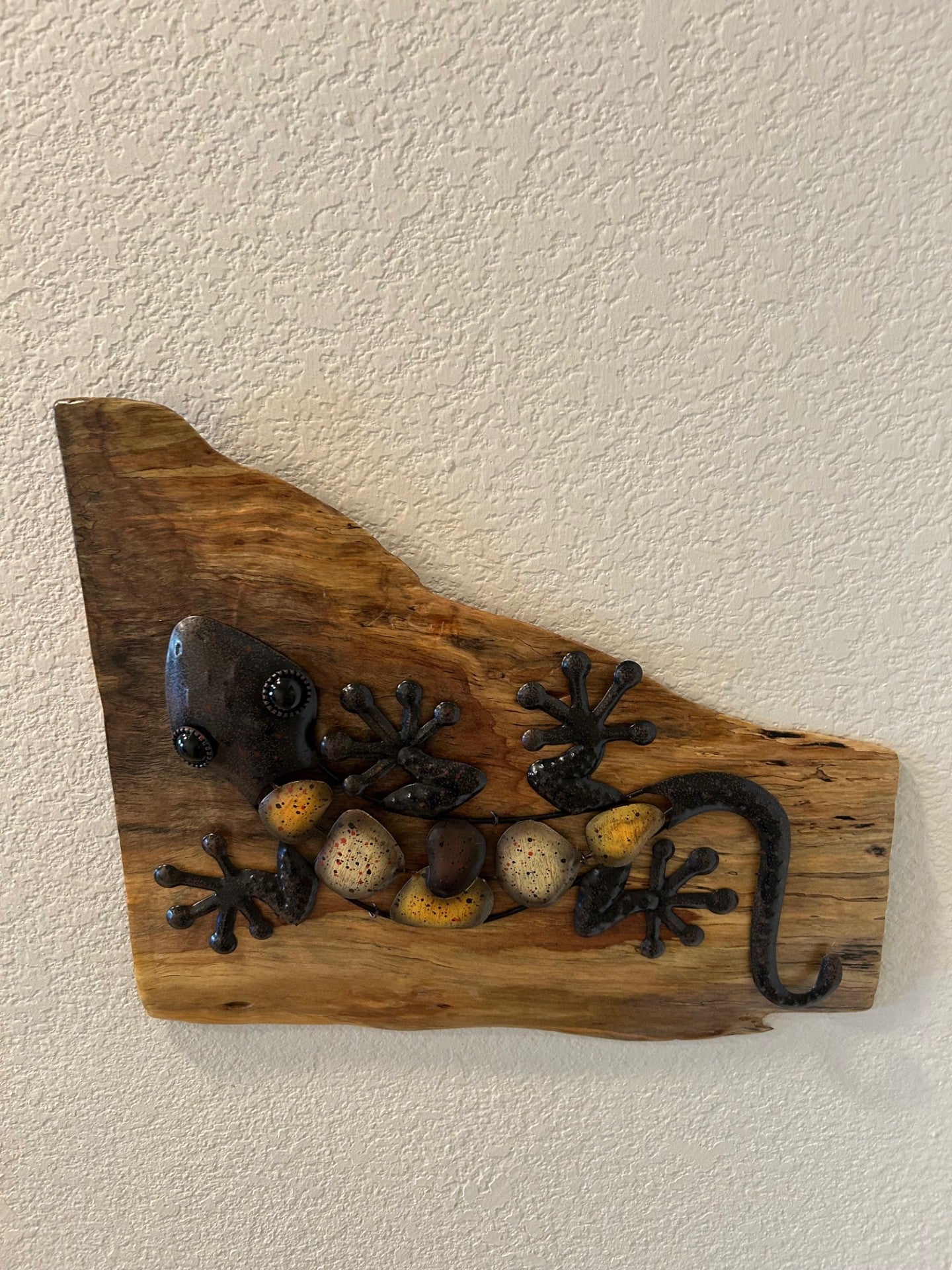 Lizard on Spalted Live Edge Maple