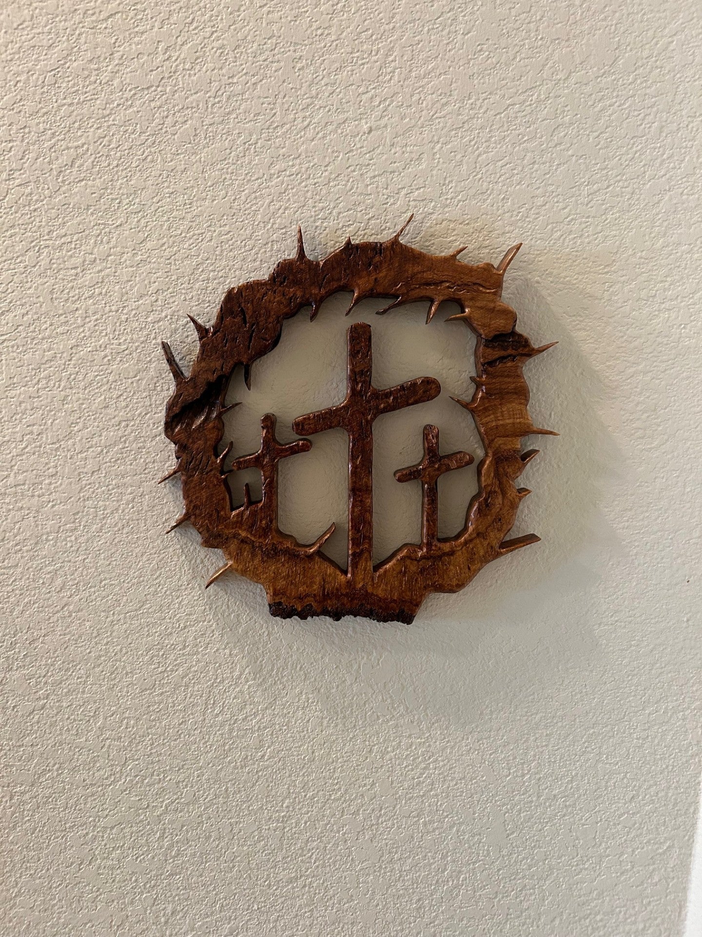 Three Crosses in Spalted Maple