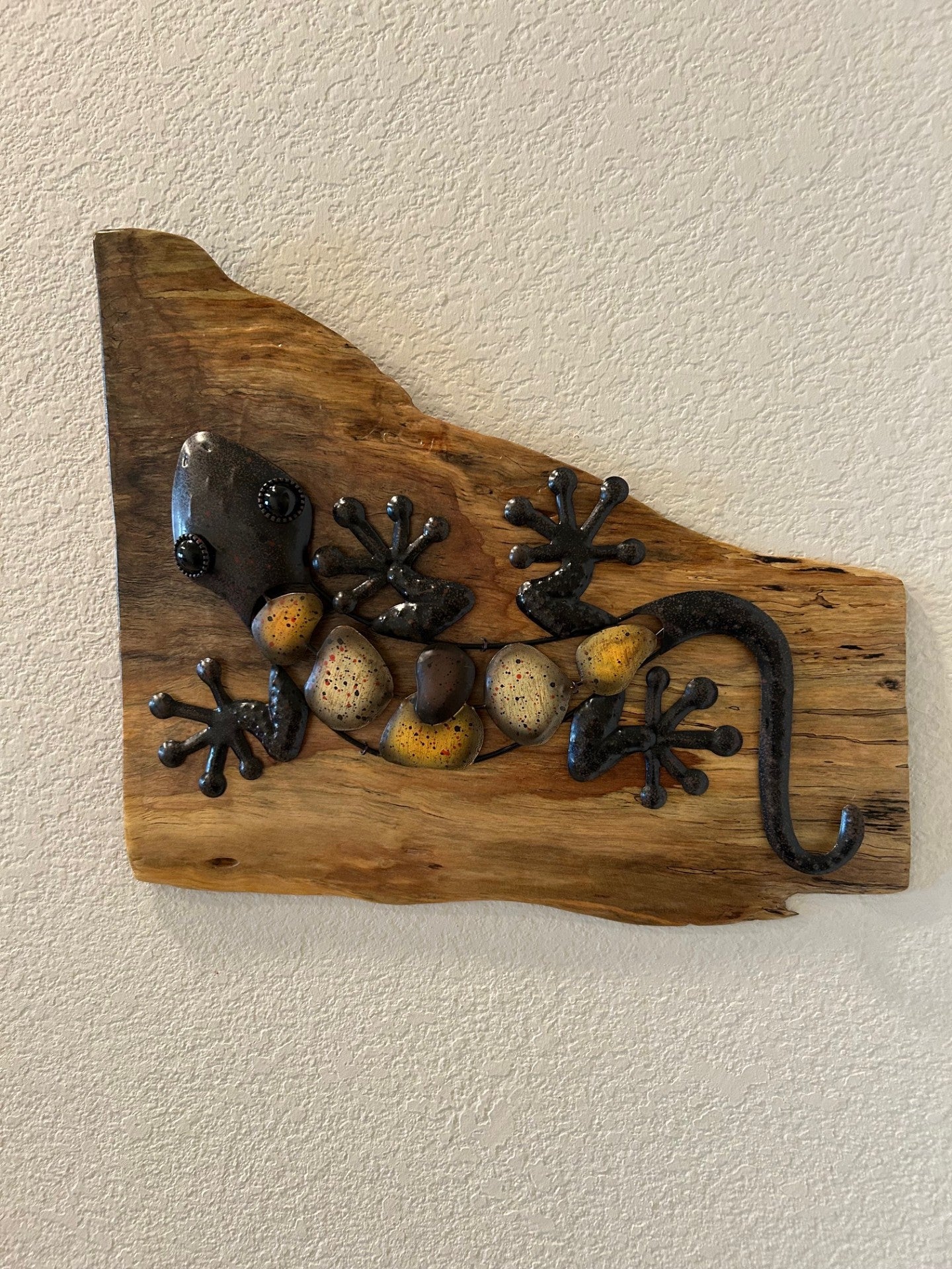 Lizard on Spalted Live Edge Maple