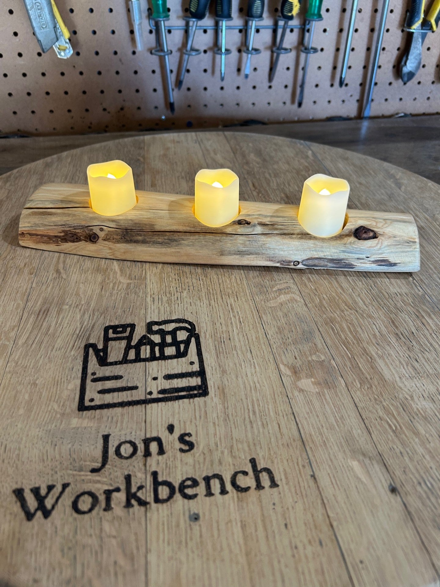 Candle/Tea Light Holder in Red Cedar